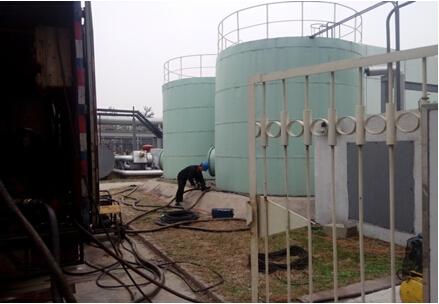 Safe operation process of oil tank cleaning