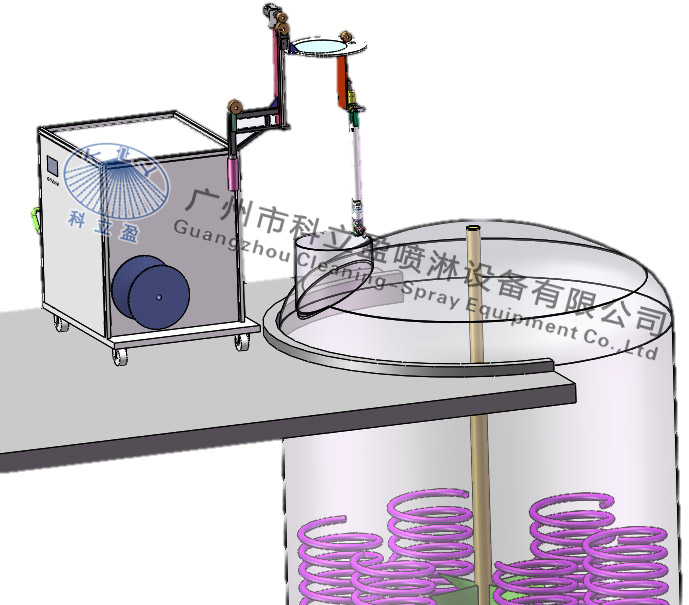 2. rotation 90 degree counterpoint cleaning tank