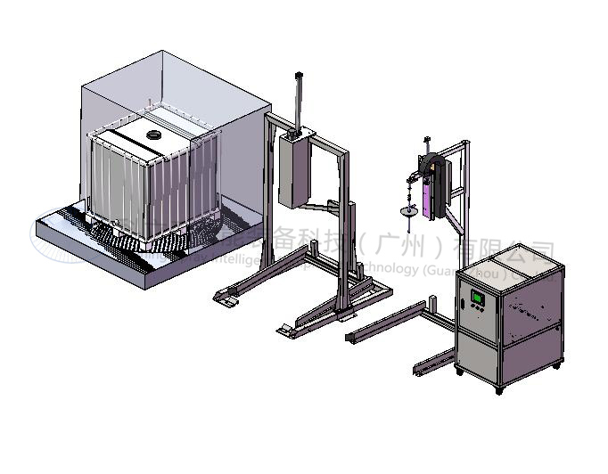 Semi automatic tote cleaning solution