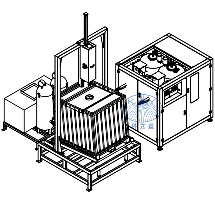 Pneumatic IBC Tote Cleaner,IBC Bin Washer